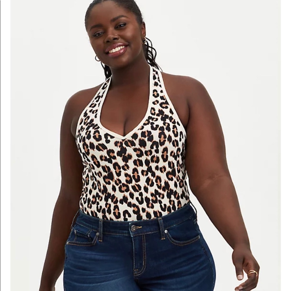 Torrid Leopard Halter Top 5X